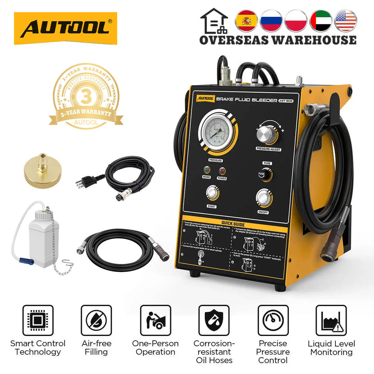 Brake Fluid - 자동차 브레이크액 블리더 AUTOOL AST603 펌프