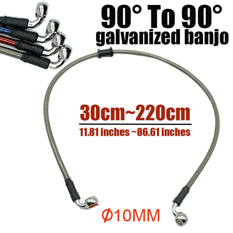 10mm 90도 오토바이 먼지 자전거 땋은 라인 스틸  - Brake Line Motorcycle 리뷰 및 가격