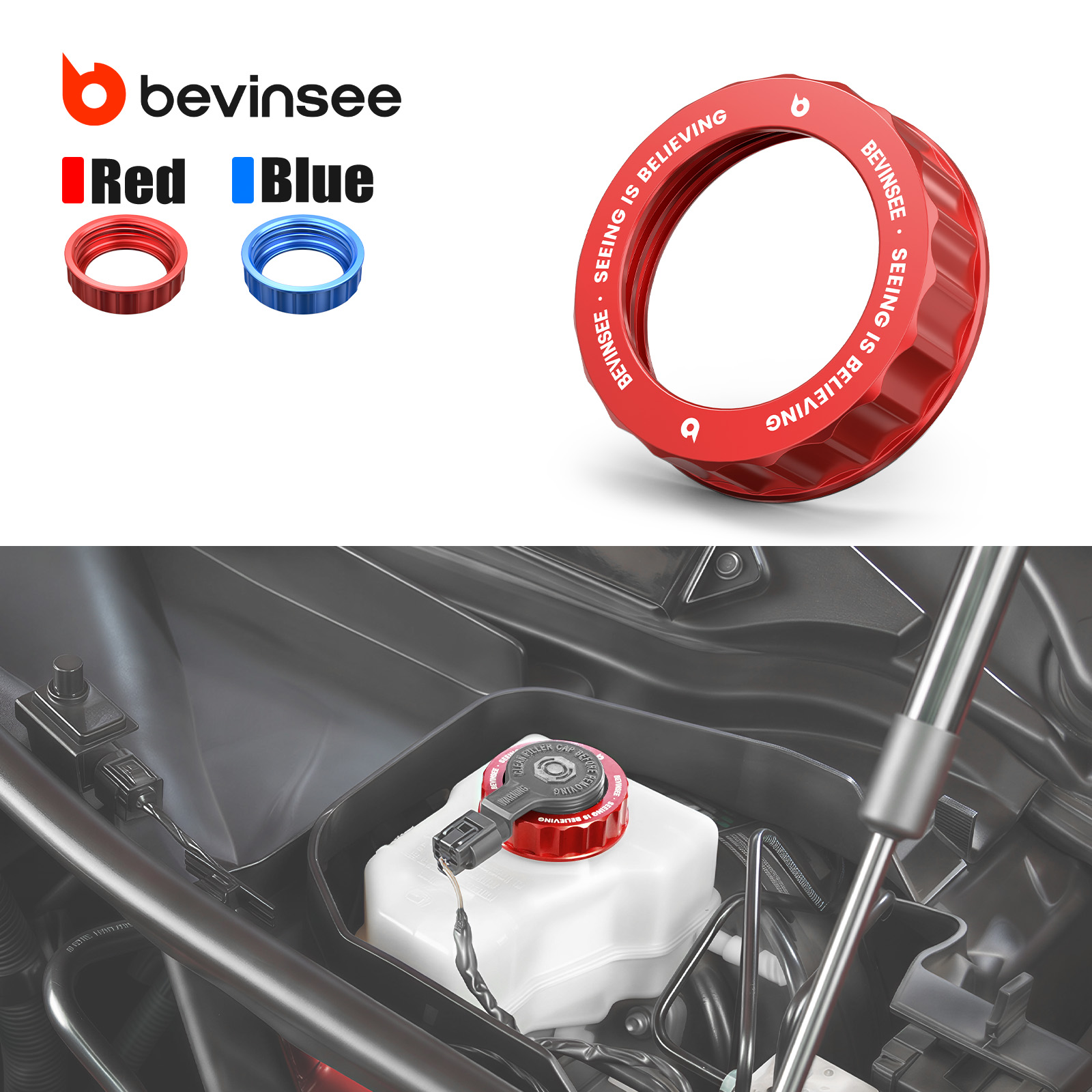 BEVINSEE 알루미늄 브레이크액 리저버 캡 (BMW - Brake Fluid 리뷰 및 가격