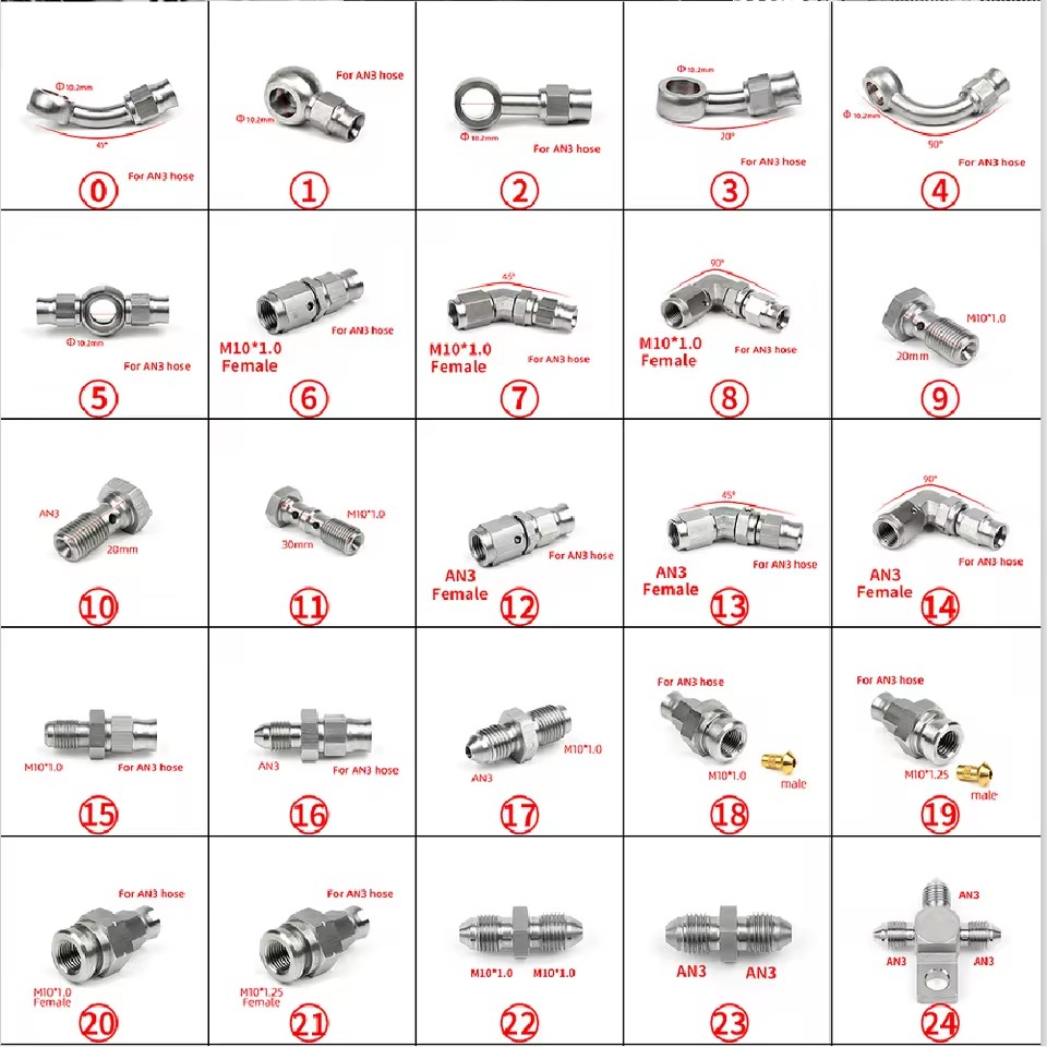 01PC AN3 AN4 자동차 개조 오토바이 모터바이크 - Brake Line Motorcycle 리뷰 및 가격